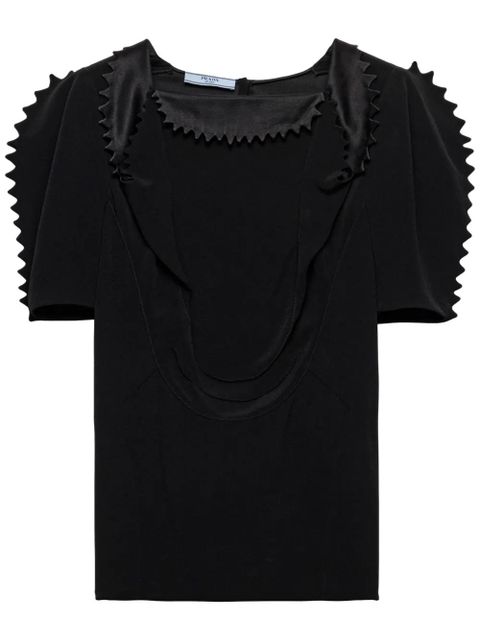 Prada cady crepe top - Black - zdjęcie produktu nr 1