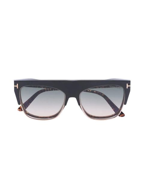 TOM FORD Eyewear Double Clip-On sunglasses - Brown - zdjęcie produktu nr 2