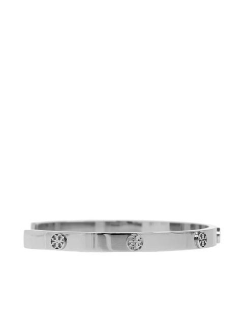 Tory Burch logo-plaque bracelet - Silver