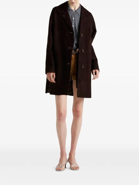 Prada suede coat - Brown - zdjęcie produktu nr 2