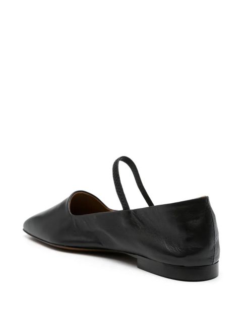 ATP Atelier Petina leather ballerina shoes - Black