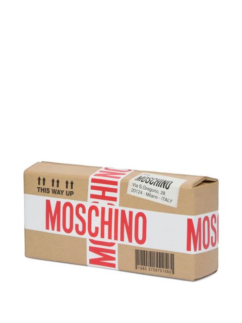 Moschino carton-box clutch bag - Brown - zdjęcie produktu nr 2