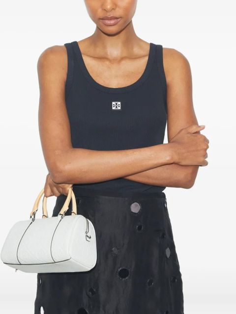 Tory Burch mini T Monogram tote bag - Grey - zdjęcie produktu nr 2