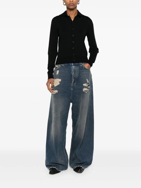 MM6 Maison Margiela knitted cardigan - Black - zdjęcie produktu nr 2