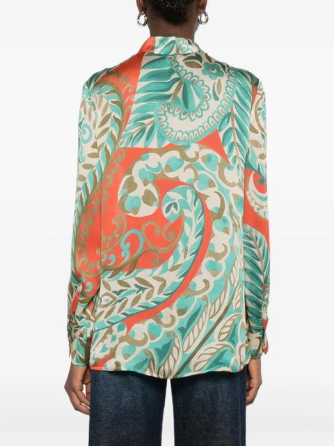 ETRO button-fastening patterned shirt - Orange