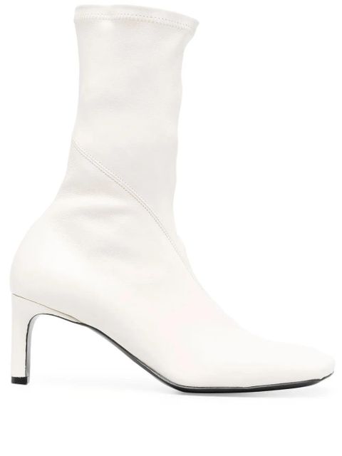 Jil Sander 65mm leather ankle boots - White - zdjęcie produktu nr 1