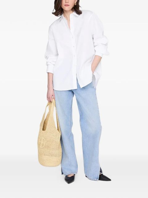 ANINE BING Leah logo-detail tote bag - Neutrals - zdjęcie produktu nr 2