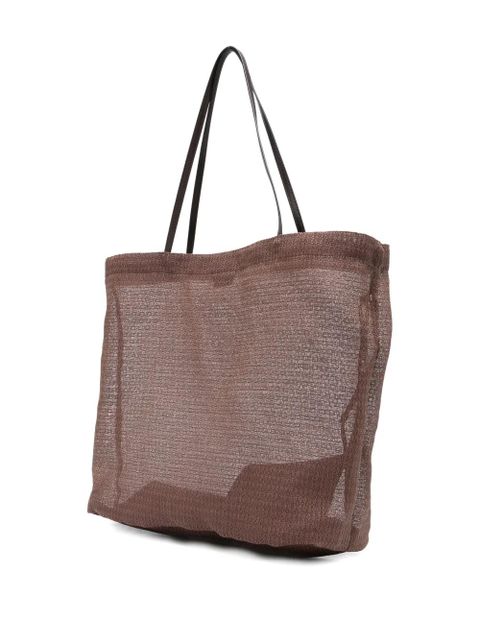 The Row Barn mesh tote bag - Brown
