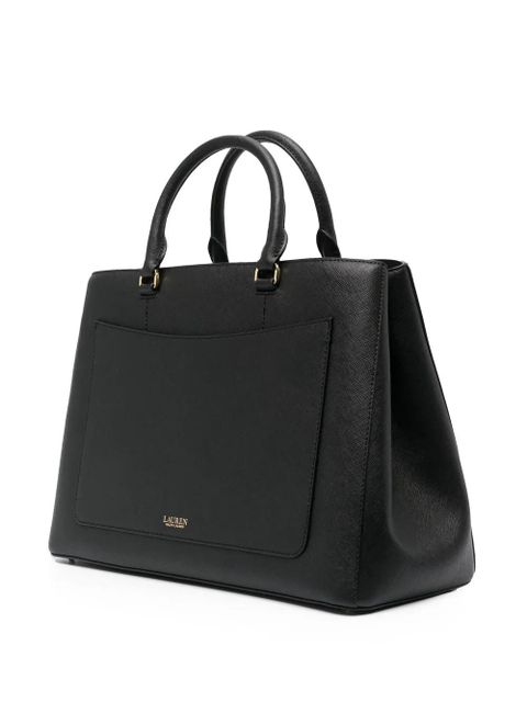 Lauren Ralph Lauren Hanna leather satchel bag - Black