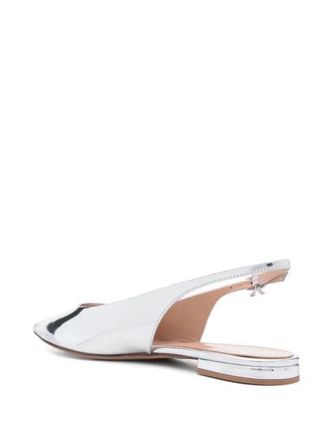 Gianvito Rossi Robbie ballet flats - Silver - zdjęcie produktu nr 2