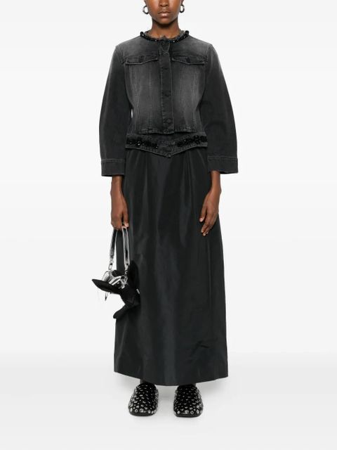 Simone Rocha distressed beaded jacket - Black - zdjęcie produktu nr 2