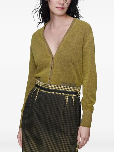 Maison Margiela V-Neck knitted cardigan - Green