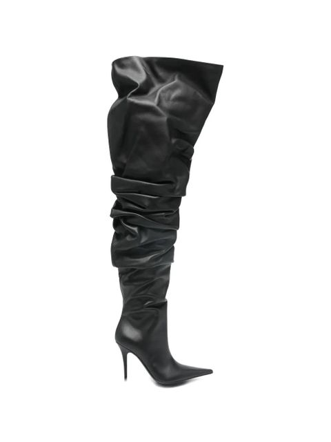 Amina Muaddi Anok thing-high heeled boots - Black - zdjęcie produktu nr 1
