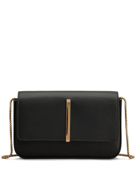 Tod's logo-plaque mini bag - Black