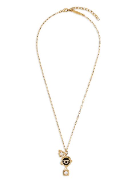 Ferragamo Gancini flower charm necklace - Gold - zdjęcie produktu nr 1