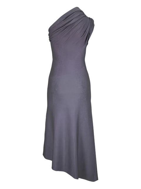 KHAITE one-shoulder ruched dress - Grey - zdjęcie produktu nr 2