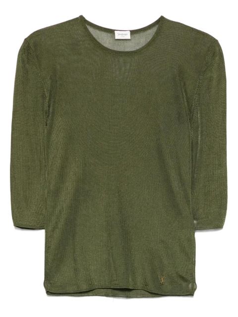 Saint Laurent knitted top - Green - zdjęcie produktu nr 2