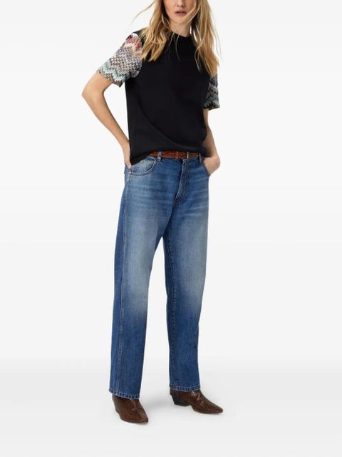 Missoni zig-zag sleeve top - Black - zdjęcie produktu nr 2