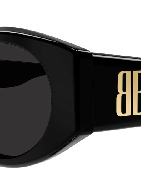 Balenciaga Eyewear oval-frame sunglasses - Black