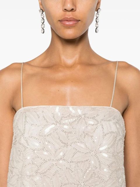 ROTATE BIRGER CHRISTENSEN sequin-embellished blouse - Neutrals