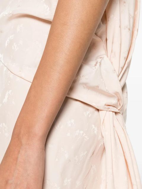 Victoria Beckham Posy cowl-neck maxi dress - Neutrals