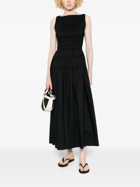 DÔEN shirred sleeveless midi dress - Black - zdjęcie produktu nr 2