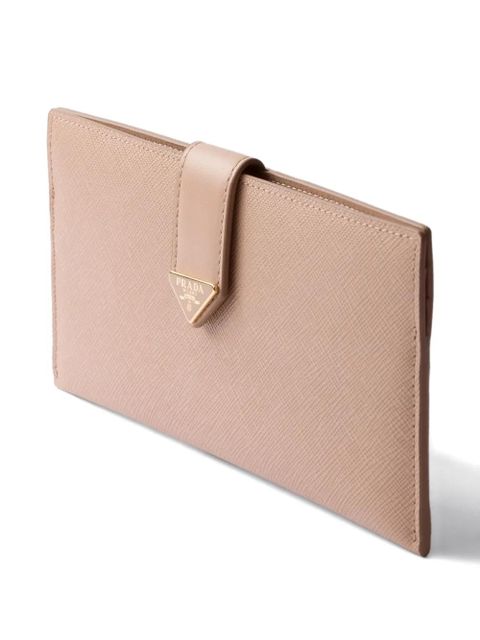 Prada triangle-logo wallet - Pink