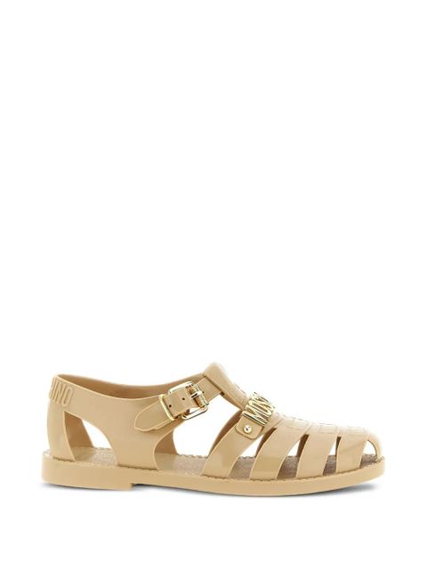 Moschino buckle logo-detail sandals - Neutrals - zdjęcie produktu nr 1
