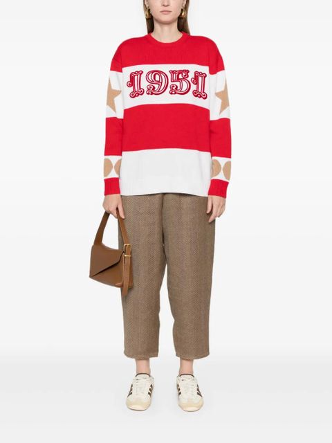 Max Mara Dirce striped knitted jumper - Red - zdjęcie produktu nr 2
