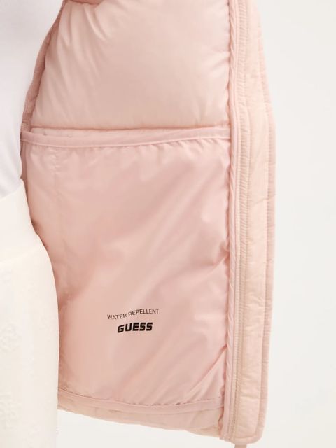 Guess kurtka NEW CLAUDIA damska kolor różowy zimowa V4YL03 WFUD0