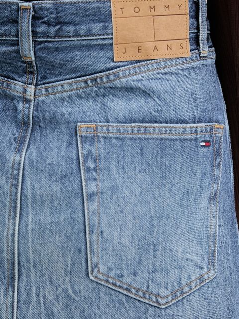 Tommy Jeans spódnica jeansowa kolor granatowy maxi prosta DW0DW21577