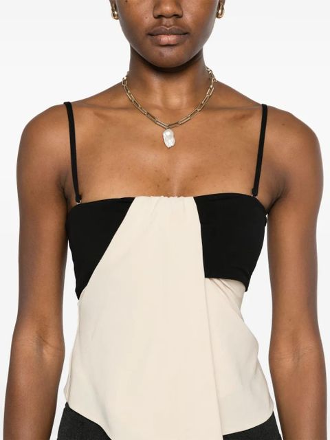 Nanushka draped top - Black - zdjęcie produktu nr 2