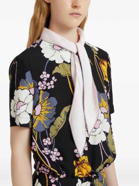 Marni floral blouse - Black