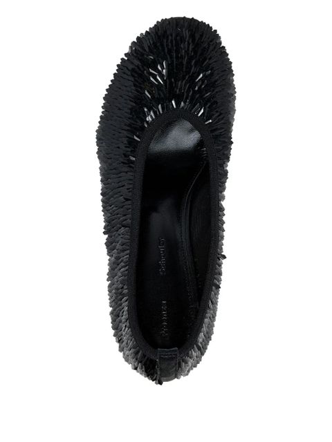 Proenza Schouler Tee sequinned pumps - Black