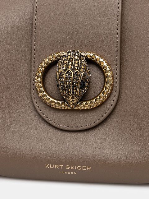 Kurt Geiger London torebka skórzana kolor brązowy 3596537109