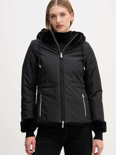 Geox kurtka dwustronna KAULA kolor czarny przejściowa W5622E TC197 - zdjęcie produktu nr 1