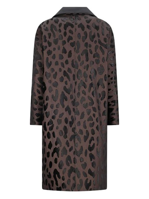 Max Mara animal-print long-sleeves coat - Brown - zdjęcie produktu nr 2