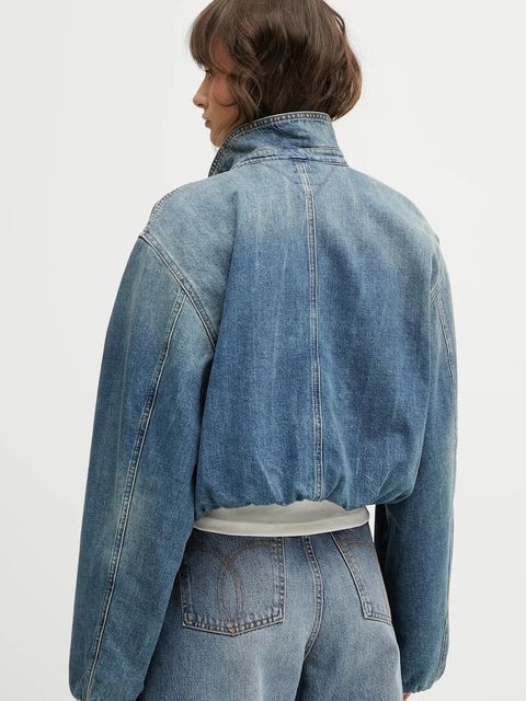 Tommy Jeans kurtka jeansowa bawełniana kolor niebieski przejściowa DW0DW21982 - zdjęcie produktu nr 2