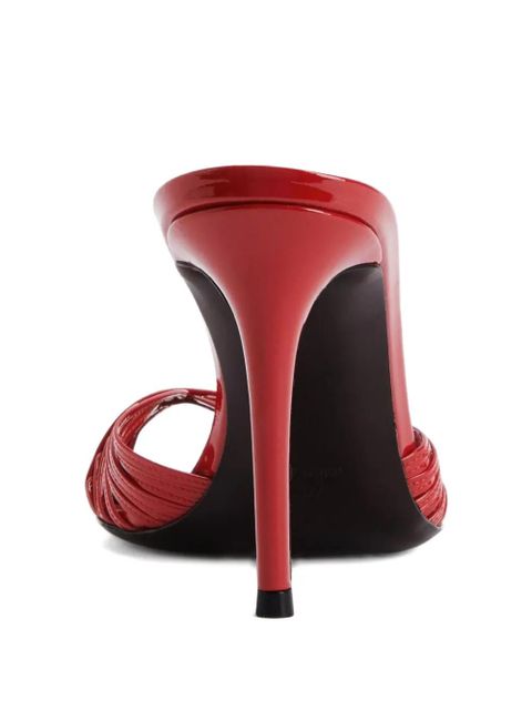 Giuseppe Zanotti 90mm Intriigo leather sandals - Red - zdjęcie produktu nr 2