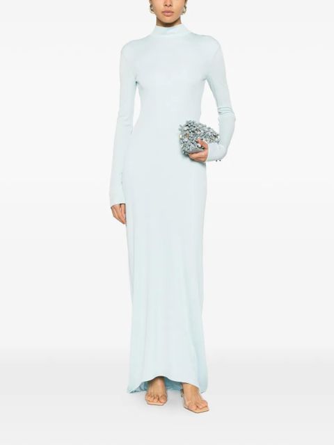 TOM FORD open-back train gown - Blue - zdjęcie produktu nr 2