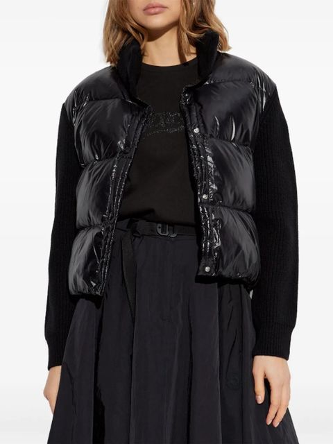 Moncler padded wool cardigan - Black - zdjęcie produktu nr 2