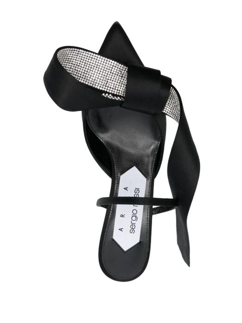 AREA x Sergio Rossi Marquise 50mm mules - Black