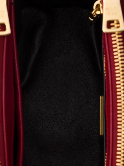 Prada mini Galleria Saffiano-leather tote bag - Red