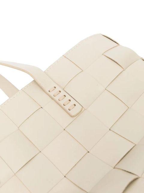 DRAGON DIFFUSION woven leather tote bag - Neutrals
