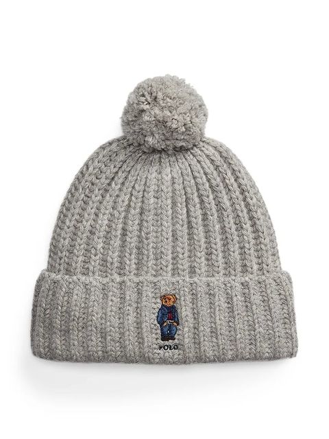 Polo Ralph Lauren czapka wełniana kolor szary 455936112 - zdjęcie produktu nr 1