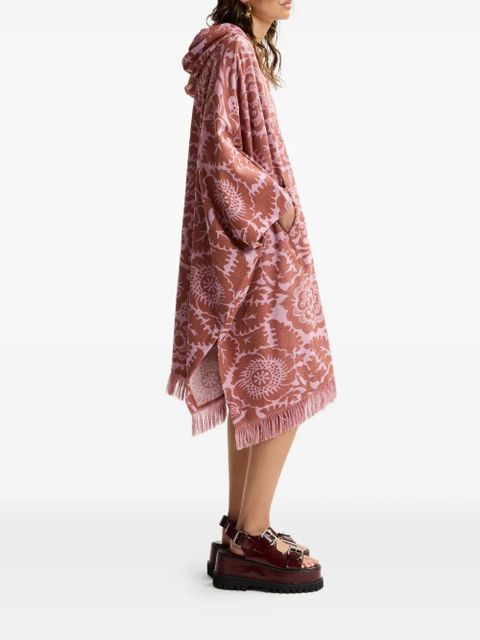 Essentiel Antwerp floral-jacquard fringed dress - Pink