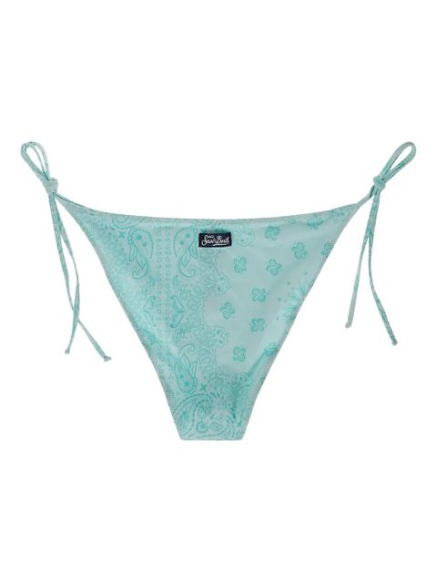 MC2 Saint Barth paisley-print lace-up swim briefs - Blue - zdjęcie produktu nr 2