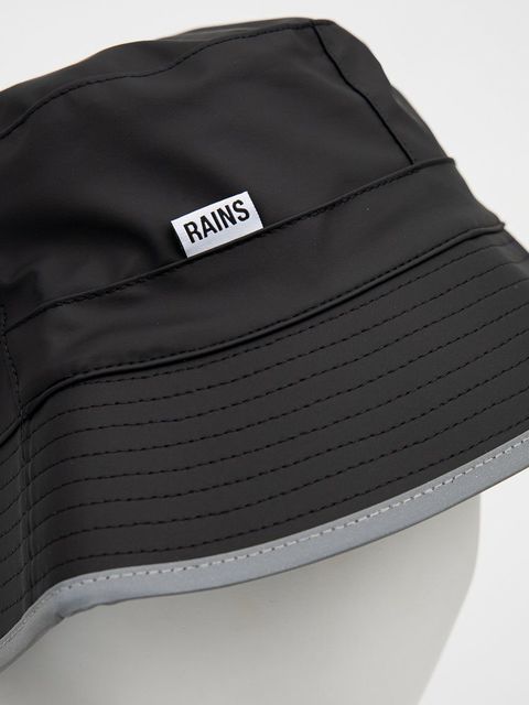 Rains kapelusz 14070 Bucket Hat Reflective kolor czarny 14070.70-BlackRefle