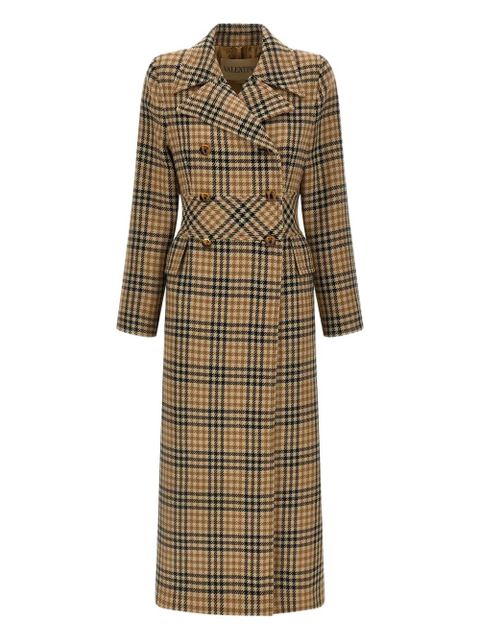 Valentino Garavani houndstooth wool coat - Brown - zdjęcie produktu nr 1