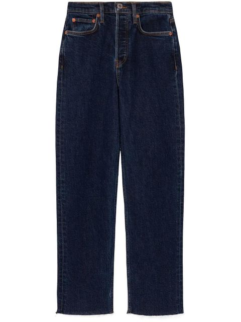 RE/DONE '70s Stove Pipe mid-rise jeans - Blue - zdjęcie produktu nr 1